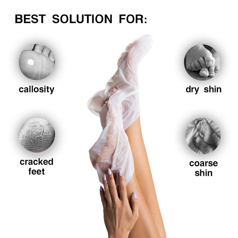 Mond'sub 5 Pairs of MOND'SUB Honey & Almond Nourishing Foot Masks - Baby Foot Moisturizing Mask for Dry Skin to Removing Dead Skin & Repairing Rough Heels & Foot Crack - Image 2